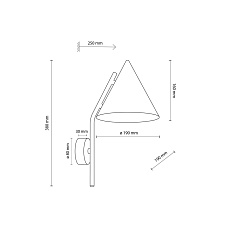 Настенный светильник TK Lighting CONO BROWN a070964 2