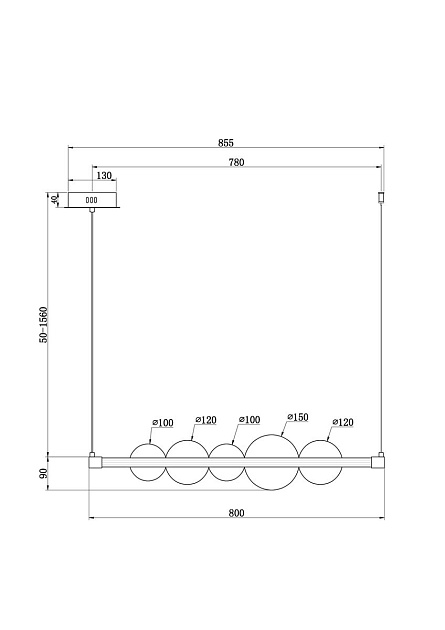 Подвесной светодиодный светильник Freya Glaze FR5396PL-L11BS изображение 2 Подвесной светодиодный светильник Freya Glaze FR5396PL-L11BS Фото № 2