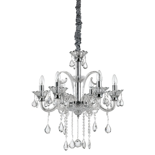 Подвесная люстра Ideal Lux Colossal SP6 Trasparente 114194 изображение 1 Подвесная люстра Ideal Lux Colossal SP6 Trasparente 114194 Фото № 1
