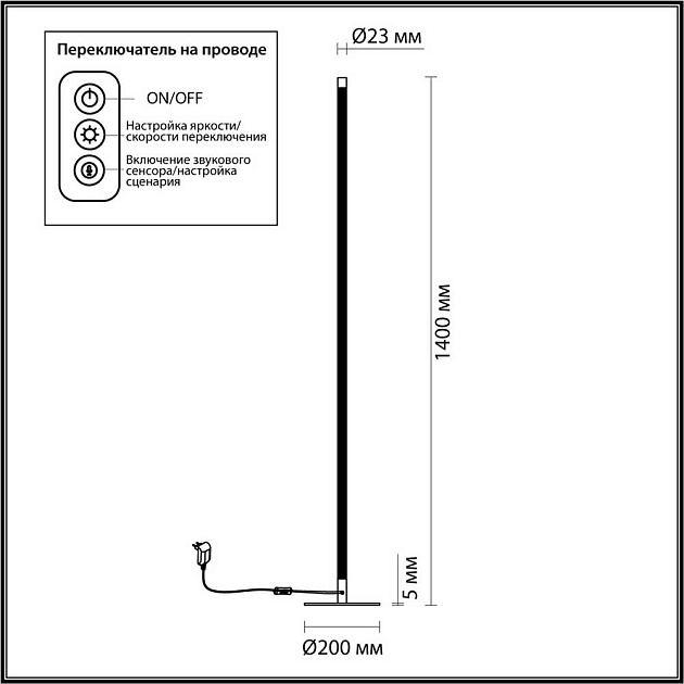 Торшер Odeon Light Fillini 4335/32FL Фото № 4