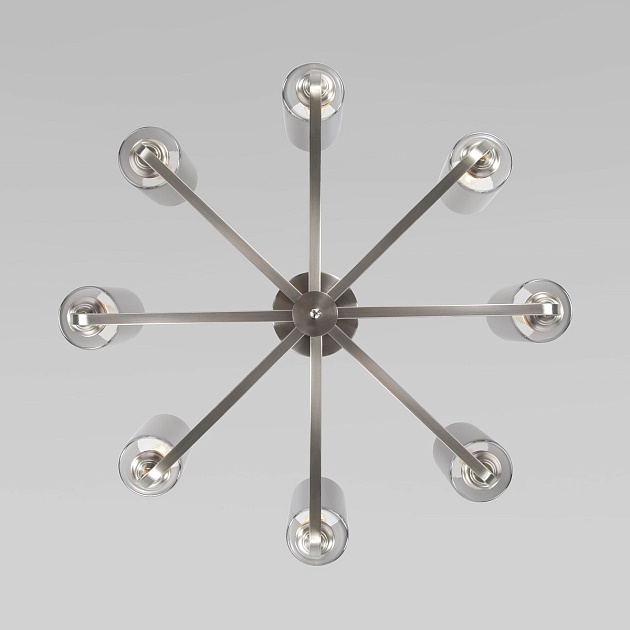 Потолочная люстра Eurosvet Defi 60138/8 сатин-никель Фото № 3