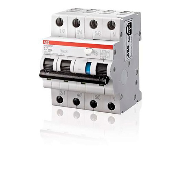 Автоматический выключатель дифференциального тока DS203NC C10 AC30 2CSR256040R1104 Фото № 1