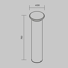 Уличный светодиодный светильник Maytoni Grip O460FL-L10GF3K1 1