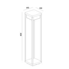 Ландшафтный светодиодный светильник Maytoni Baker Street O021FL-L10B3K 3