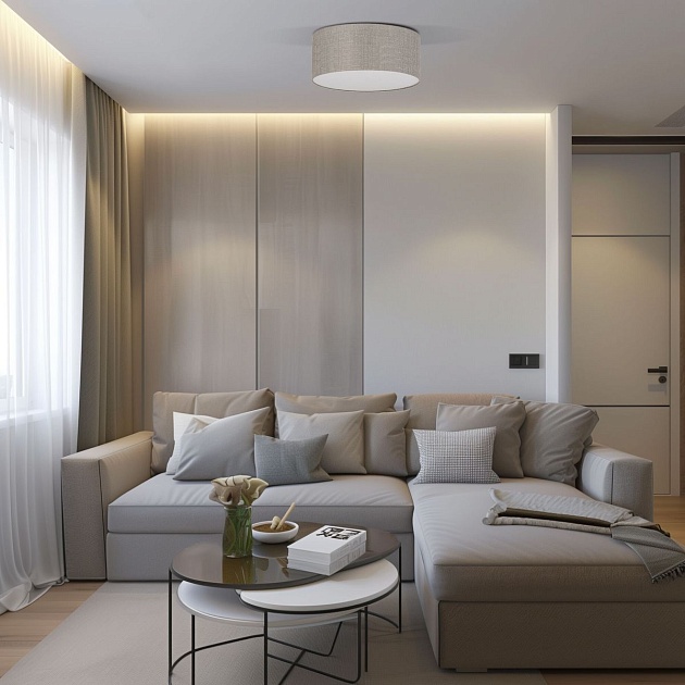 Потолочный светильник TK Lighting 5636 Rondo Linen изображение 4 Потолочный светильник TK Lighting 5636 Rondo Linen Фото № 4