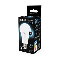 Лампа светодиодная Gauss E27 16W 6500K матовая 102502316 2