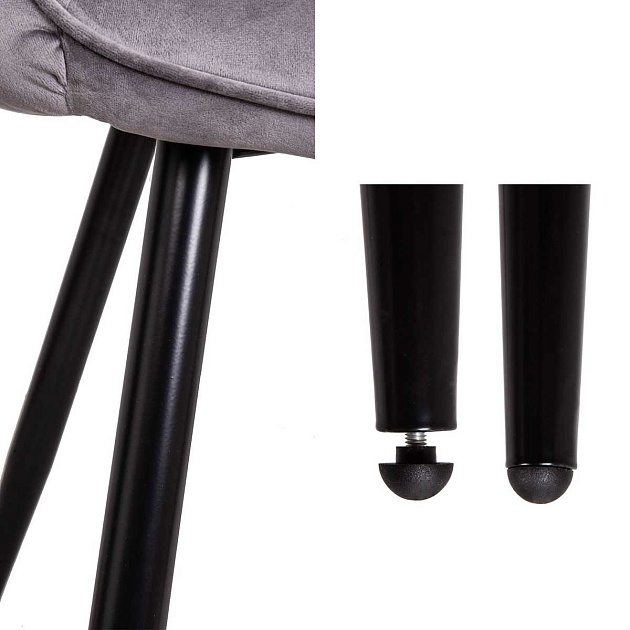 Кресло AksHome Pablo светло-серый, велюр 72328 Фото № 6