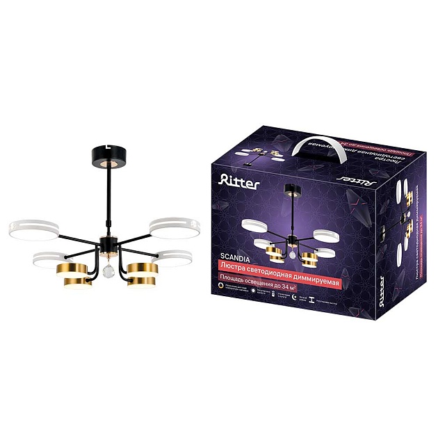 Потолочная люстра Ritter SCANDIA 51650 1 изображение 1 Потолочная люстра Ritter SCANDIA 51650 1 Фото № 1