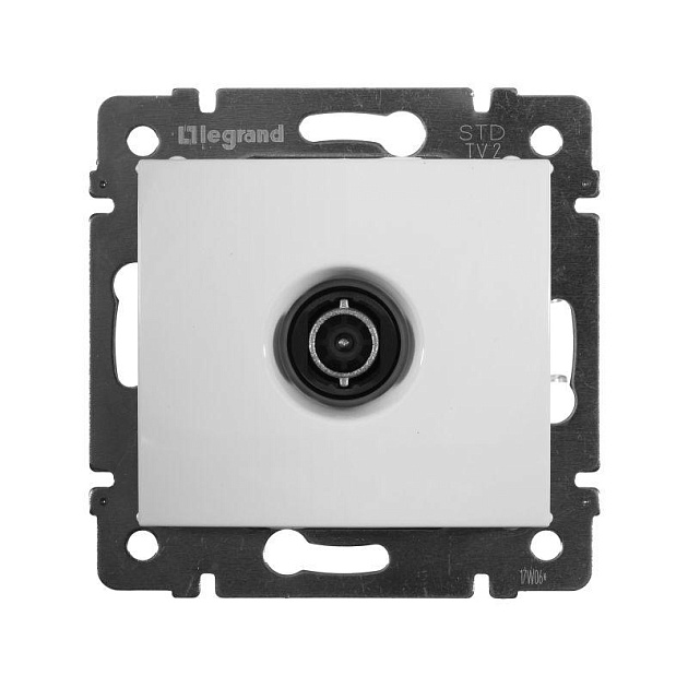 ТВ-розетка оконечная Legrand Valena белая 774430 Фото № 1