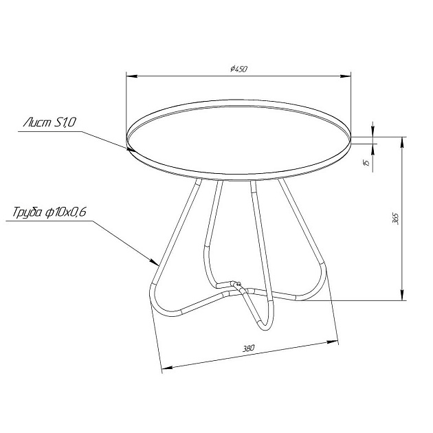 Кофейный стол Мебелик SHT-CT3-2 008654 изображение 3 Кофейный стол Мебелик SHT-CT3-2 008654 Фото № 3