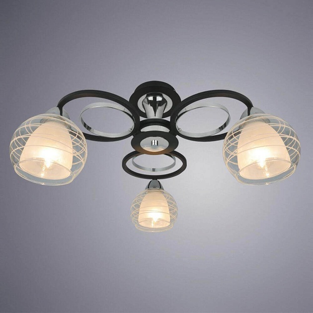 Потолочная люстра Arte Lamp Ginevra A1604PL-3BK Фото № 2