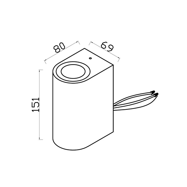 Уличный настенный светильник Maytoni Slat O044WL-02B Фото № 8