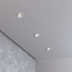 Встраиваемый светодиодный светильник Elektrostandard 15269/LED белый/сатин никель a056020 3
