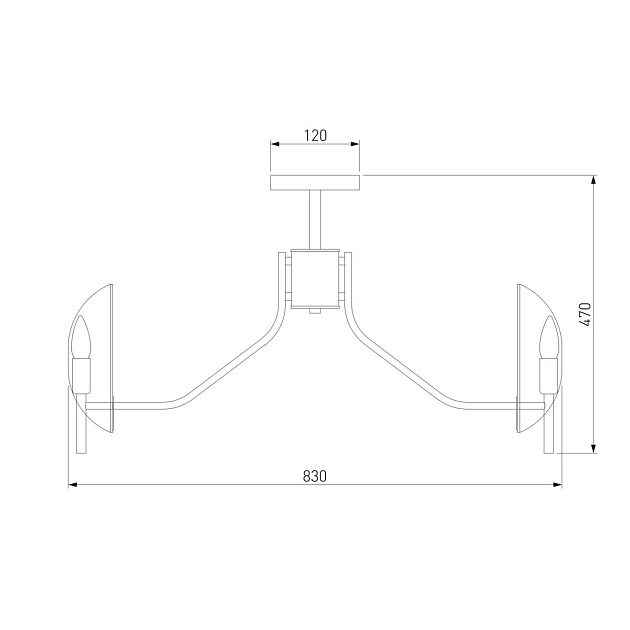 Потолочная люстра Eurosvet Rocco 60135/8 хром Фото № 2