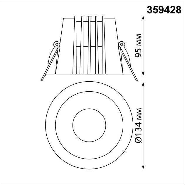 Встраиваемый светодиодный светильник Novotech Spot Lang 359428 Фото № 2