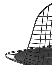 Кухонный стул Stool Group Eiffel черный с черной подушкой AFR-18B-P1 BL/BL 4