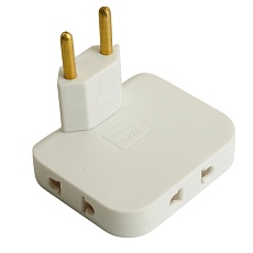 Разветвитель сетевой 3-местный б/з STEKKER ADP10-23-21, 250В, 10A, белый 4