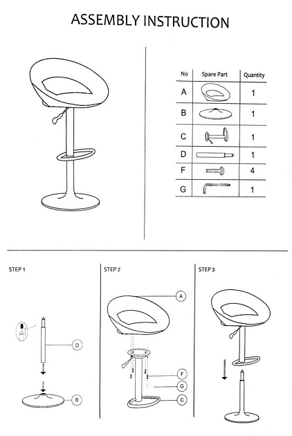 Барный стул Woodville Cody 11166 изображение 2 Барный стул Woodville Cody 11166 Фото № 2