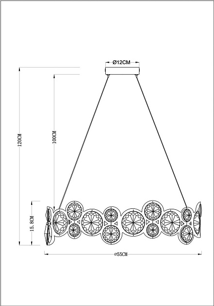 Подвесная люстра Arte Lamp Sarah A1062SP-6CC Фото № 2