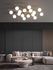 Люстра потолочная Alfa Light F2024-20 G9 Медный цвет