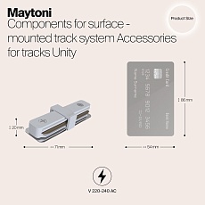 Коннектор прямой Maytoni Track TRA001C-11W 1