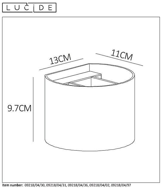 Настенный светильник Lucide Xio 09218/04/97 изображение 5 Настенный светильник Lucide Xio 09218/04/97 Фото № 5