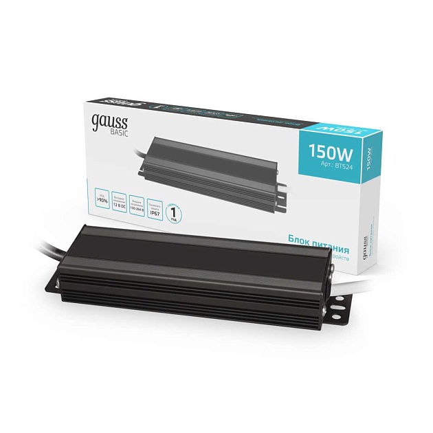 Блок питания Gauss 150W 12V IP20 BT524 Фото № 3