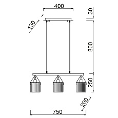 Подвесной светильник Vele Luce Drago VL6332P03 4