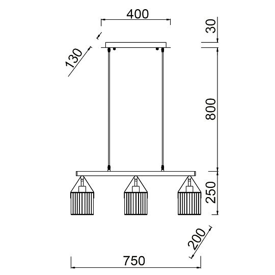 Подвесной светильник Vele Luce Drago VL6332P03 Фото № 5