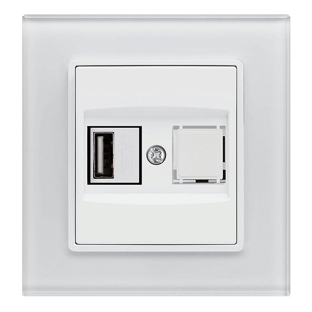 Розетка USB Vesta-Electric Exclusive White белый FRZ00050501BEL Фото № 1