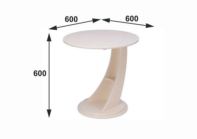 Приставной стол Мебелик Акцент 005811 Фото № 3