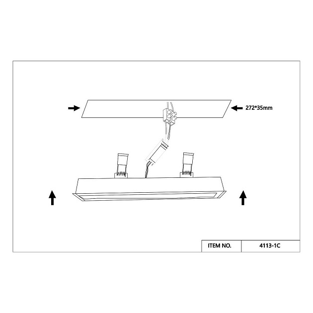 Встраиваемый светодиодный светильник Favourite Aplot 4113-1C Фото № 3