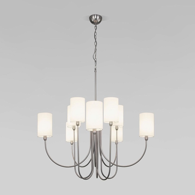 Подвесная люстра Eurosvet Abbey 60164/10 никель Smart Фото № 1