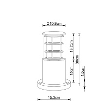 Уличный светильник Arte Lamp Tokyo A5315FN-1BK 1