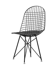 Кухонный стул Stool Group Eiffel черный с черной подушкой AFR-18B-P1 BL/BL 3