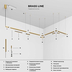 Трековый светильник Elektrostandard Brass Line a071850 4