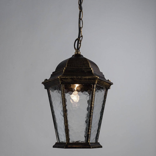 Уличный подвесной светильник Arte Lamp Genova A1205SO-1BN Фото № 2