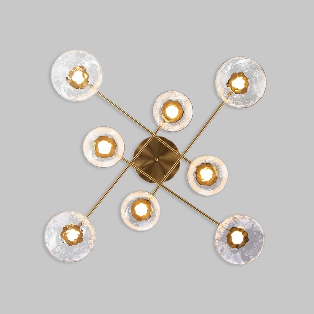 Потолочная светодиодная люстра Eurosvet Ripple 50389 LED латунь изображение 5 Потолочная светодиодная люстра Eurosvet Ripple 50389 LED латунь Фото № 5