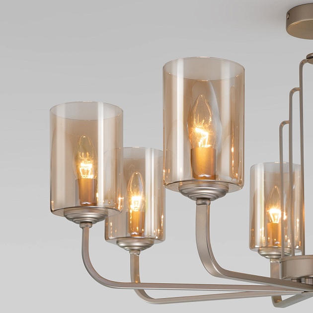 Потолочная люстра Eurosvet Defi 60138/8 перламутровое золото изображение 2 Потолочная люстра Eurosvet Defi 60138/8 перламутровое золото Фото № 2