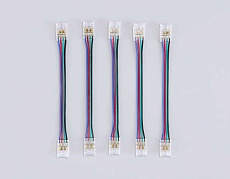 Соединитель гибкий двухсторонний AMBRELLA LIGHT ILLUMINATION COB RGB 12/24V для лент 10mm (4 конт.) (5шт. в комплекте) GS7921 3