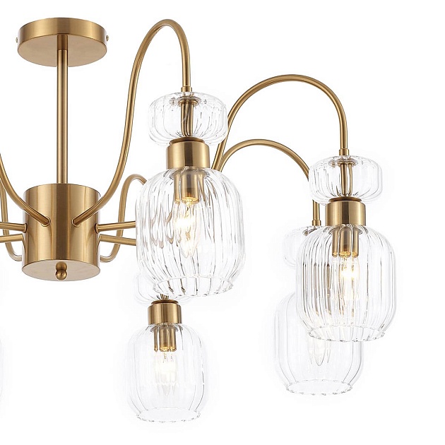 Потолочная люстра Escada Gloss 1141/8PL Clear изображение 3 Потолочная люстра Escada Gloss 1141/8PL Clear Фото № 3