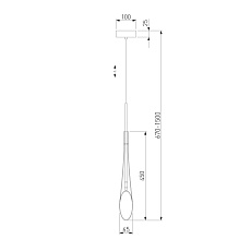 Подвесной светильник Eurosvet Folio 50224/1 прозрачный 1