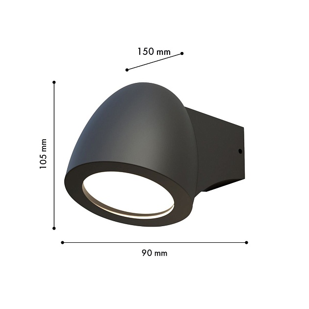 Уличный настенный светильник Favourite Neg 4383-1W Фото № 2