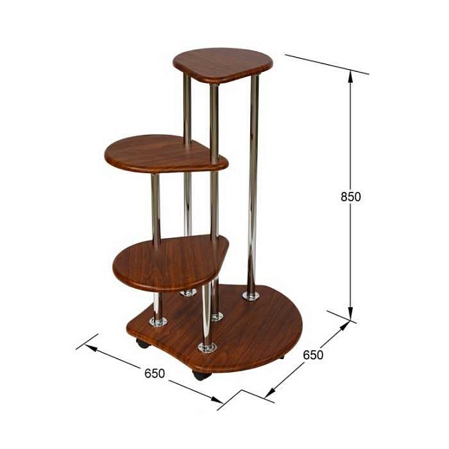 Подставка для цветов Мебелик Троечка 006303 изображение 3 Подставка для цветов Мебелик Троечка 006303 Фото № 3