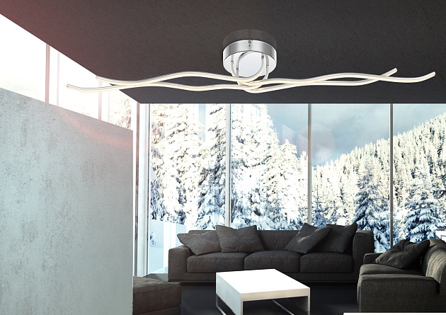 Потолочный светодиодный светильник Globo Wave 67817-46D изображение 2 Потолочный светодиодный светильник Globo Wave 67817-46D Фото № 2