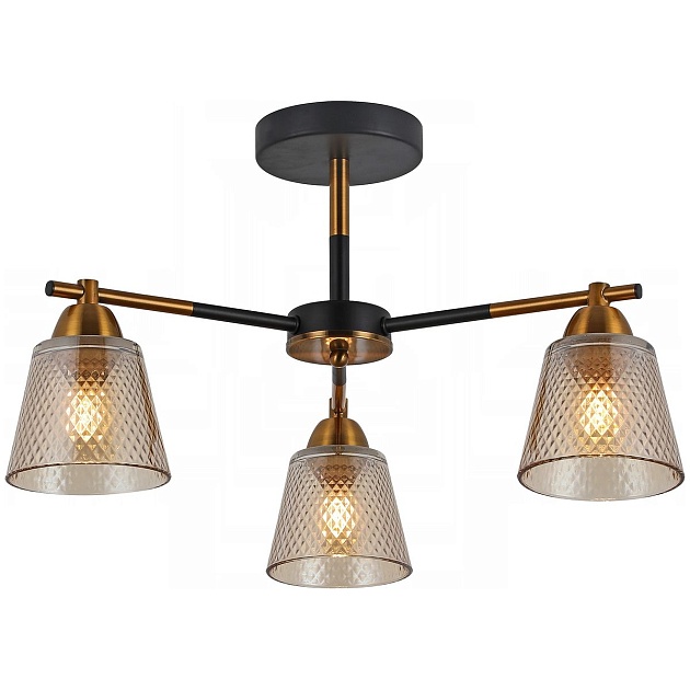 Потолочная люстра Illumico IL8226-3COU-79 BK GD изображение 1 Потолочная люстра Illumico IL8226-3COU-79 BK GD Фото № 1