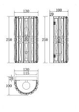 Настенный светильник Maytoni Facet MOD094WL-01G 4