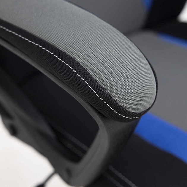 Игровое кресло AksHome Flaviy черный/серый/синий, ткань 86380 изображение 3 Игровое кресло AksHome Flaviy черный/серый/синий, ткань 86380 Фото № 3