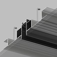 Шинопровод встраиваемый однофазный Denkirs Smart Hide TR2012-BK 3
