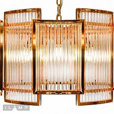 Подвесная люстра iLamp Tribeca MD0276-6A GOLD+CLEAR 1